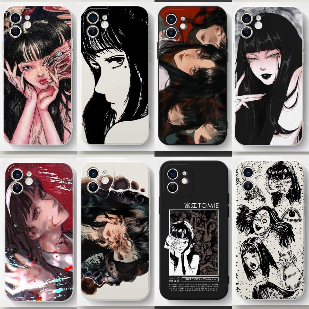 Amazon.co.jp: 伊藤潤二 川上富江 スマホケース ホラーアニメ